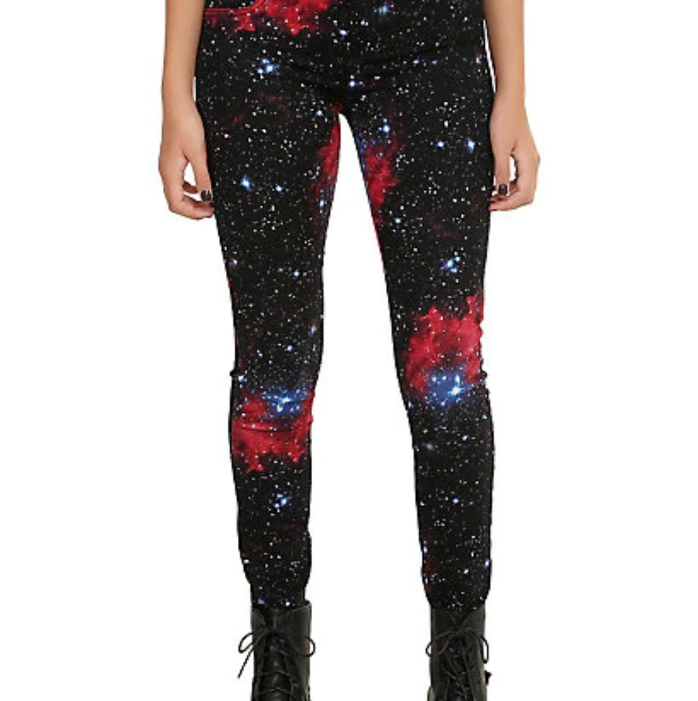 Hot Topic galaxy super skinny jeans